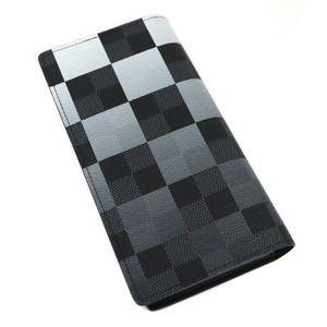 Louis Vuitton Damier Portefeuille Black Giant Graphite NM Brazza